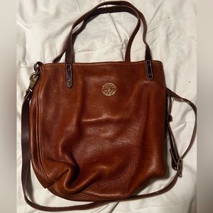 Handmade Finns Fickle Goods two way carry leather bag